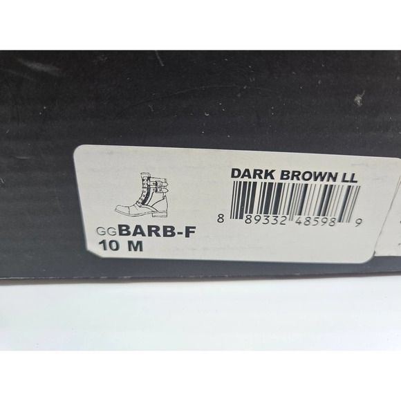 Guess Women's Dark Brown Boot Bootie Size 10M Barb Style - Picture 13 of 14